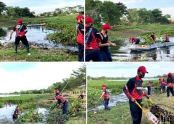 Jaga Kebersihan Danau Lanal TBK Penuhi Program CLBK.