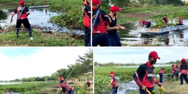 Jaga Kebersihan Danau Lanal TBK Penuhi Program CLBK.