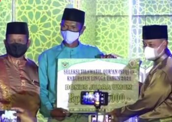 STQ Ke-lX Kabupaten Lingga, Kecamatan Singbar Tiga Tahun Berturut-turut Raih Juara Umum