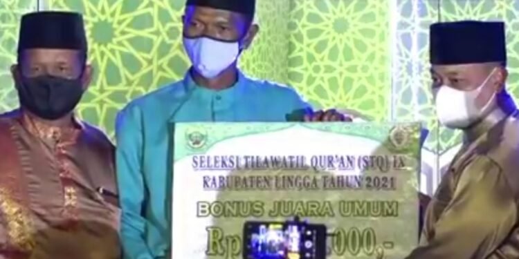 STQ Ke-lX Kabupaten Lingga, Kecamatan Singbar Tiga Tahun Berturut-turut Raih Juara Umum