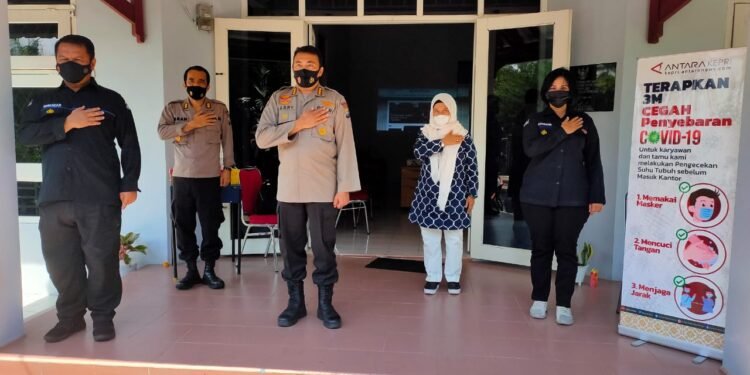 Kunjungi LKBN Antara Kepri, Ini Yang Dipaparkan Kabid Humas Polda Kepri.