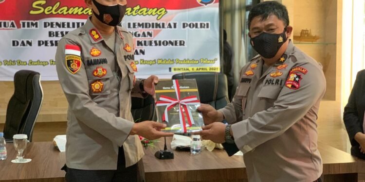 Polres Bintan terima Kunjungan Supervisi Dan Penelitian STIK Lemdikat Polri.