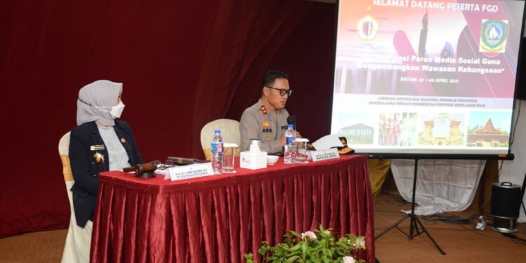 Kapolda Kepri Hadiri Focus Group Discussion Bersama Lemhannas RI.