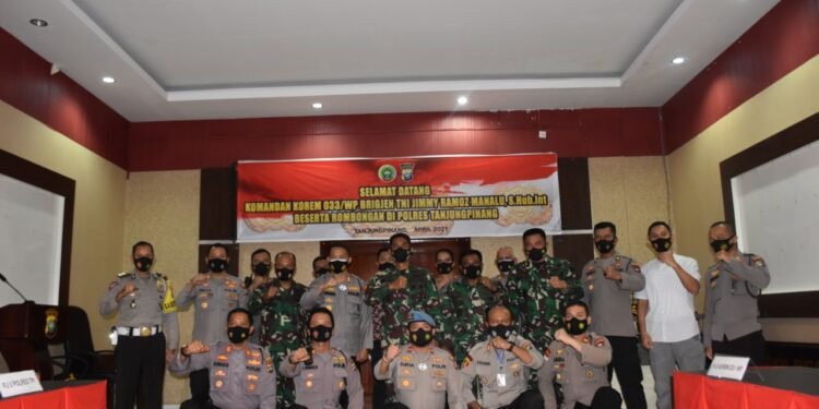 Kapolres Tanjungpinang Terima Kunker Dan Silaturahmi Danrem 033/WP Beserta Rombongan.