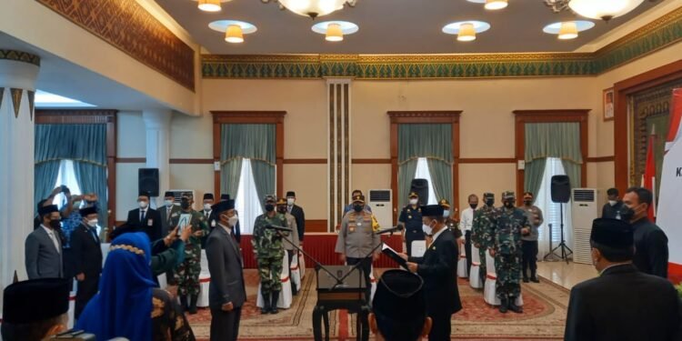 Danlantamal lV Hadiri Acara Pelantikan Kepala Perwakilan BPKP Kepulauan Riau.