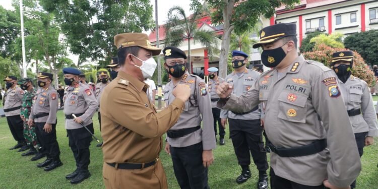 Apel Gelar Pasukan Operasi Ketupat Seligi 2021 Di Polda Kepri.