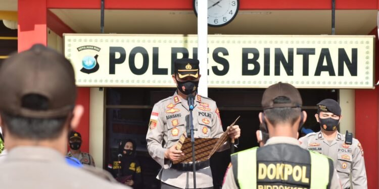 Polres Bintan Gelar Apel Komitmen Bersama Anti Narkoba.