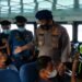 Ditpolairud Polda Kepri Beri Himbauan Prokes 5 M Di Beberapa Pelabuhan Domestik Di Provinsi Kepri.