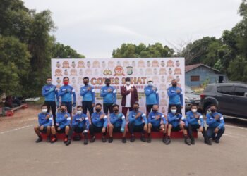 Hari Bhayangkara Ke-75 Tahun 2021, Polda Kepri Gelar Goes Sehat.