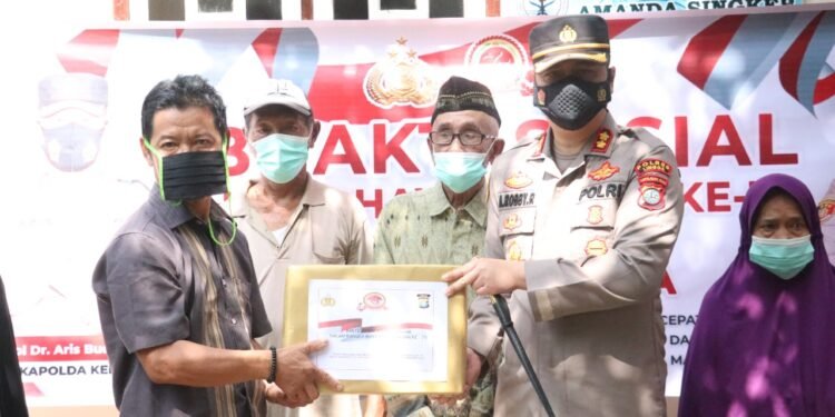 Sambut Hari Bhayangkara ke -75, Polres Lingga Gelar Bakti Sosial Serentak.