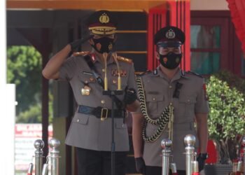 Kapolda Kepri Pimpin Upacara Penutupan Pendidikan Dan Pelantikan Bintara Polri T.A 2021/2022.
