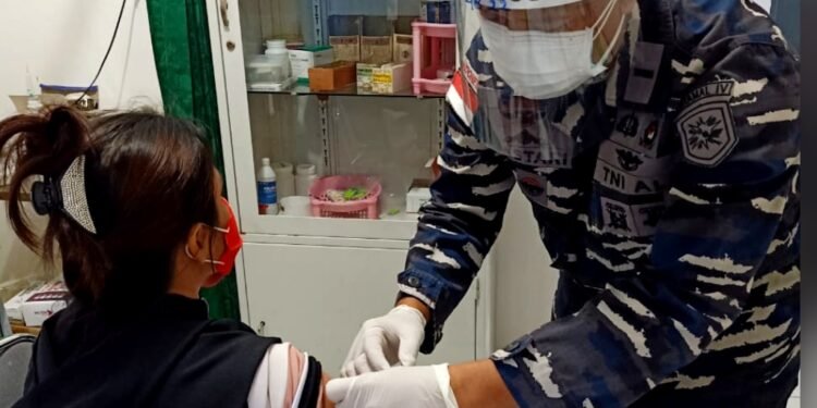 Lanal Ranai Dipercaya Sebagai Tempat Pelaksanaan Vaksin Covid-19 Di Natuna.