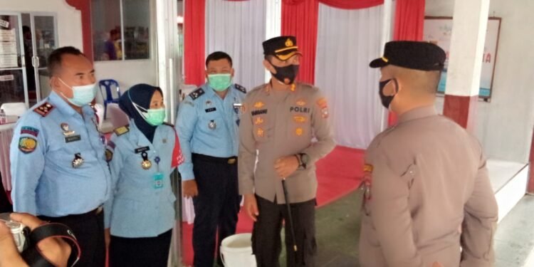 Polres Bintan Laksanakan Kegiatan Gerai Vaksinasi Presisi Di Lembaga Pemasyarakatan Kelas II A Tanjungpinang.
