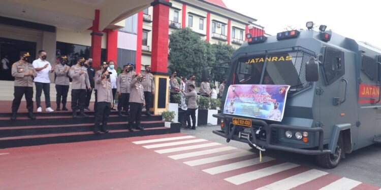 Wakapolda Kepri Pimpin Pelepasan Gerai Vaksin Presisi Keliling.