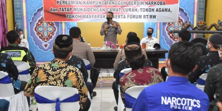 Kapolres Tanjungpinang Resmikan Kampung Tangguh Bersih Narkoba.