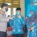 Bupati Bersama Kapolres Lingga Tinjau Giat Vaksin Massal Di SMPN 1 Lingga.