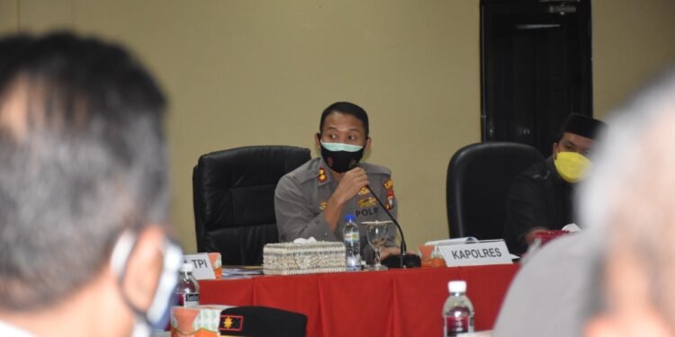 Tanjungpinang PPKM Darurat, Polres Tanjungpinang Gelar Rapat Koordinasi.