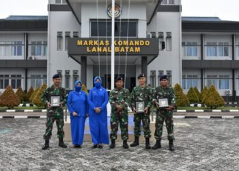 Danlanal Batam Lepas Tiga Prajuritnya Masuki Masa Purna Tugas.