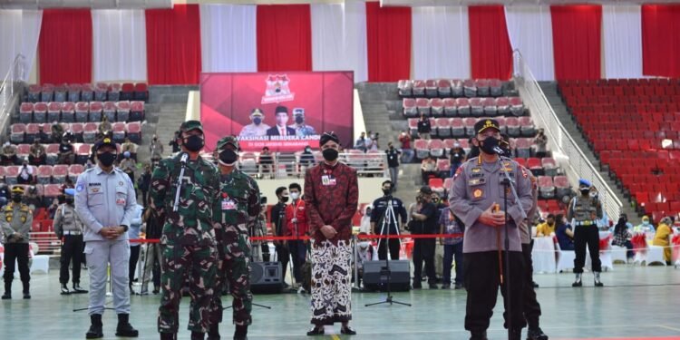 Kapolri : Momentum HUT RI Jadi Upaya Percepat Vaksinasi.