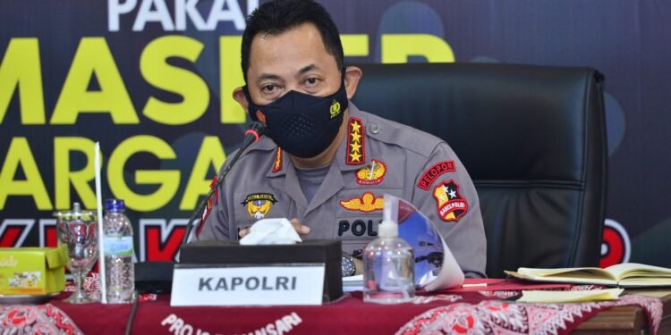 Kapolri Tekankan Momentun Pertumbuhan Ekonomi Harus Diiringi Strategi Pengendalian Covid-19.