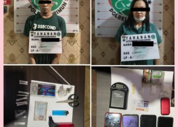 Tiga Pelaku Pemilik Narkotika Jenis Sabu Dan Ekstasi Diamankan Polres Karimun.