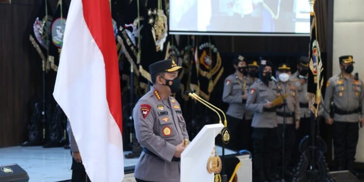 Lantik AS SDM, Kapolda Aceh Dan Kadiv TIK, Kapolri : Dukung Dan Tuntaskan Program Pemerintah Tangani Covid-19.