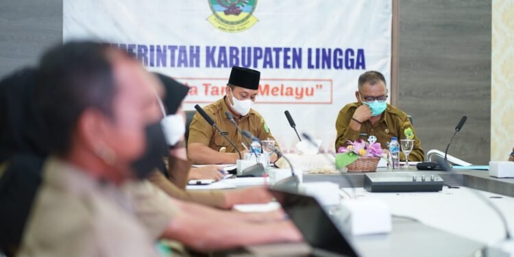 Hadir Dalam Rapat Monitoring Dan Evaluasi MPC Dari KPK, Ini Penyampaian Bupati Lingga.