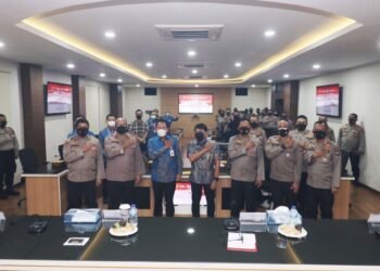 Penandatanganan Nota Kesepahaman (MoU) Polda Kepri Dengan PT. BAI Dan Bright PLN Batam.
