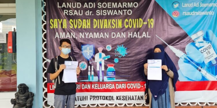 RSAU dr. Siswanto Lanud Smo Laksanakan Kembali Vaksinasi Tahap Kedua.