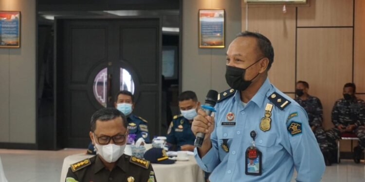 Tim Setjen Wantanas RI Kunjungi Mako Lantamal lV Tanjungpinang.