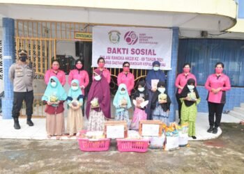 Bakti Sosial Dalam Rangka Hari Kesatuan Gerak Bhayangkari ke-69 Tahun 2021.