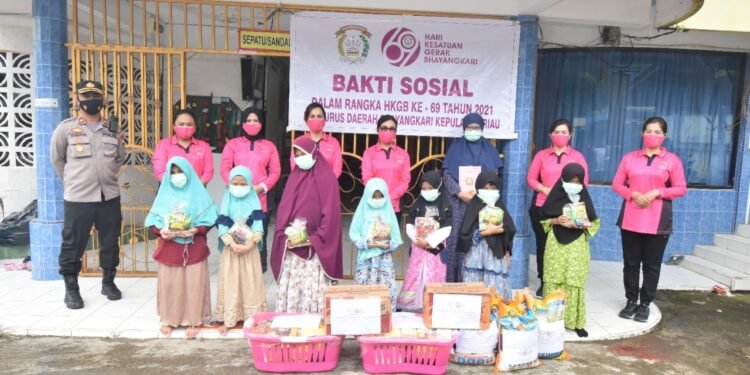Bakti Sosial Dalam Rangka Hari Kesatuan Gerak Bhayangkari ke-69 Tahun 2021.