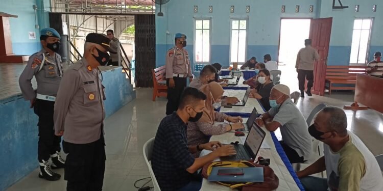 Polres Tanjungpinang Gelar Vaksinasi Merdeka Serentak Ditempat Ibadah.