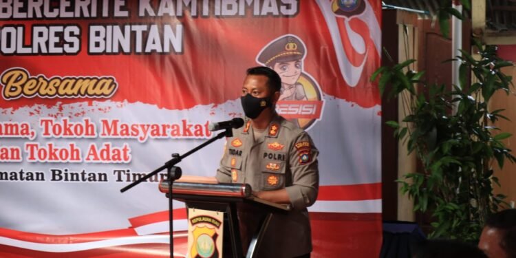 Kapolres Bintan Gelar Silaturahmi Dengan Para Tomas, Toga Di Kecamatan Bintan Timur.