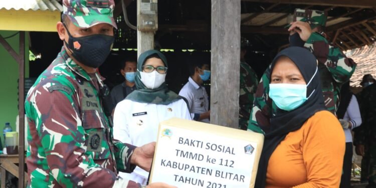 TMMD Ke 112 TA-2021 Kodim 0808/Blitar Resmi Di Buka, TNI Siap Bangun Desa.