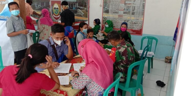 Kodim Kota 0724 Boyolali Gelar Serbu Vaksinasi Diwilayah Kecamatan Karanggede.