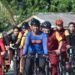 Jaga Kebugaran Tubuh Kapolres Bintan Gowes Bersama Anggota.