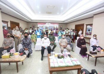 Penyerahan Sertifikat Redistribusi Tanah Objek Reforma Agraria Tahun 2021 Oleh Bapak Presiden RI Melalui Sarana Vicon Di VVip Bandara Hang Nadim.