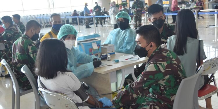 Serbuan Vaksinasi TNI AU Di Yogyakarta Sukses Capai Target.