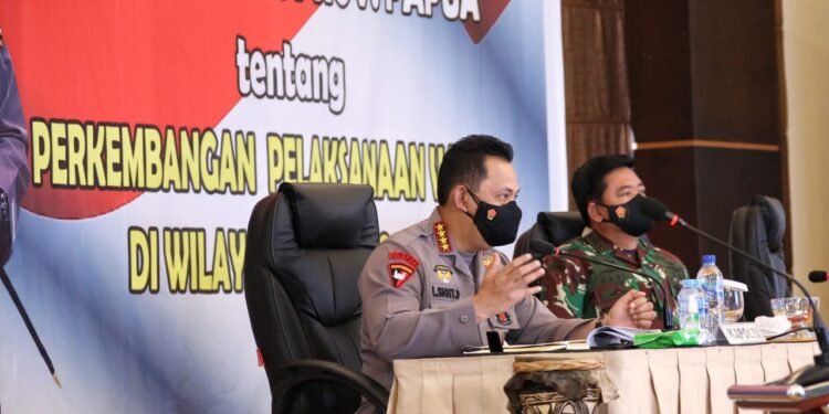 Amankan PON XX Papua, Kapolri : Antisipasi Gangguan Kamtibmas Hingga Penguatan Prokes.