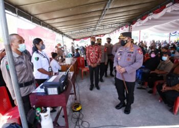 Dukung Pelaksanaan PON, Kapolri Minta Vaksinasi Di Papua Ditingkatkan.