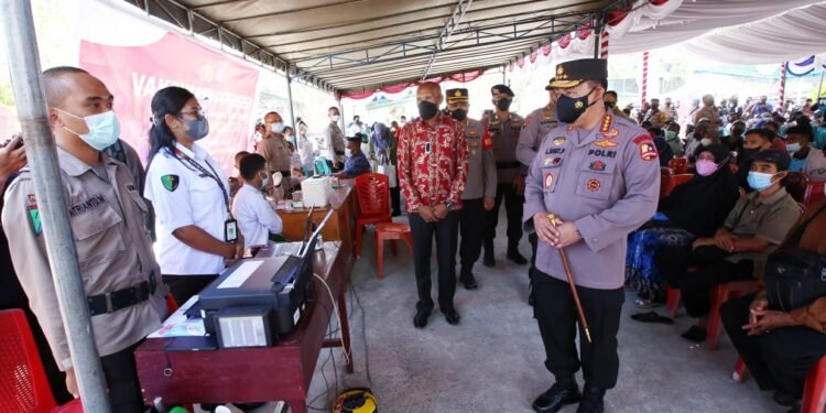 Dukung Pelaksanaan PON, Kapolri Minta Vaksinasi Di Papua Ditingkatkan.