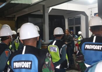 Razia Malam Gabungan Pekan Disiplin Sambut HUT Ke-76 TNI Tahun 2021.