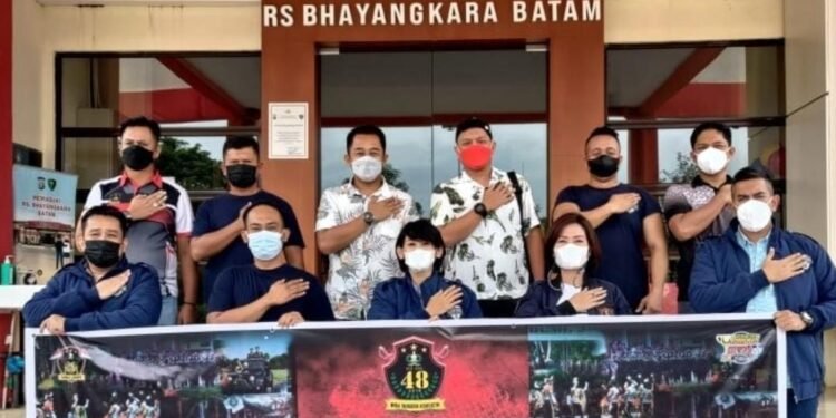 Vaksinasi Dan Bhakti Sosial Dalam Rangka 2 Tahun Pengabdian Alumni SIP Angkatan 48 Wira Tanggon Adhisatya Polda Kepri.