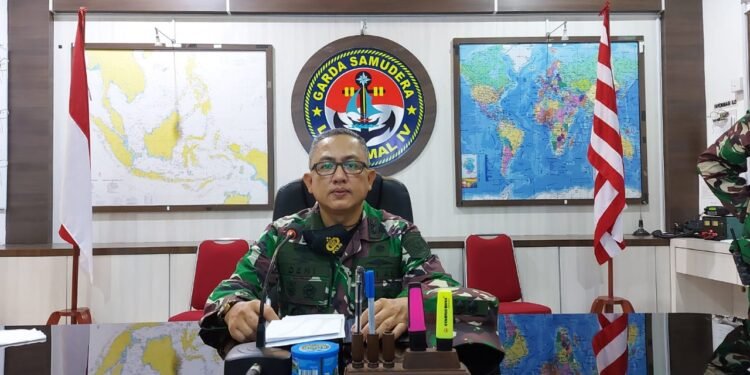 Kadiskum Lantamal lV Melalui Vicon Ikut Forum Group Discussion.