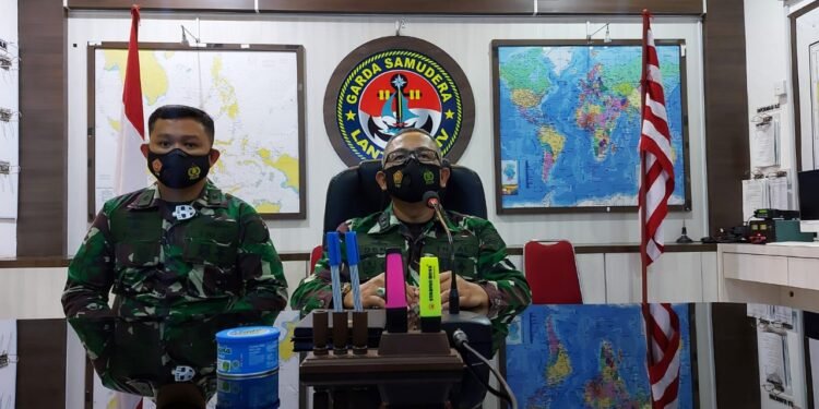 Kadiskum Lantamal lV Melalui Vicon Ikuti Forum Group Discussion.