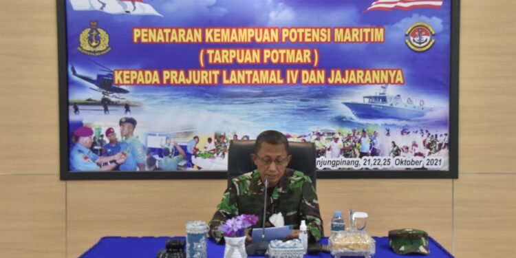 Wadan Lantamal IV Buka Penataran Kemampuan Potensi Maritim TNI-AL 2021.