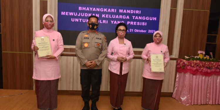 Peringatan Hari Kesatuan Gerak Bhayangkari Ke-69 Tahun 2021.