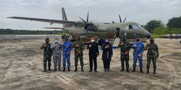 Wadan Lantamal IV Hadiri Upacara Peresmian Denhanud 447 Paskhas Natuna.