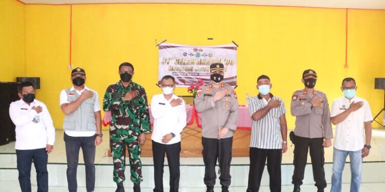 Polres Lingga Gelar Vaksinasi Massal Peringati 31 Tahun Pengabdian Akabri 90.